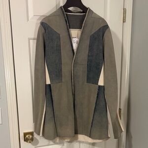 Rick Owens Runway Fogpocket Hustler Denim Blazer